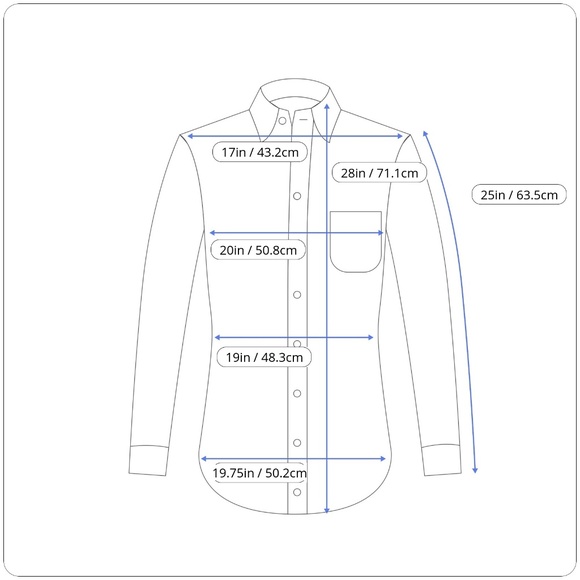 VSKA Men’s Blue Plaid/Solid Button Down Shirt, XL - Picture 6 of 7